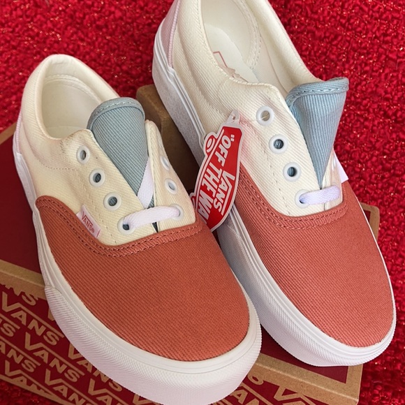 Vans Era Platform Twill Pastel Block/True White WMNS - Picture 7 of 16